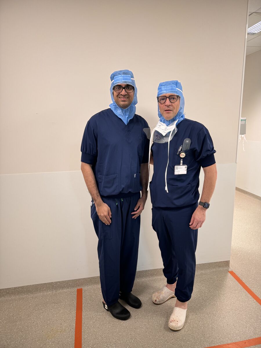 With Dr. Dirk Petré, Belgium